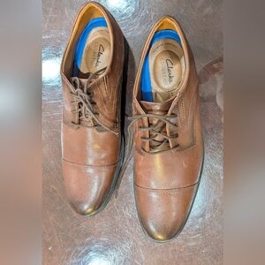 Clarks Men's Brown Leather Shoes